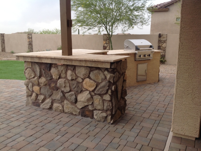Travertine Counter Top Is The Perfect Place To Entertain Guest And Cook Your Favorite Meal | Centurion Stone Of Arizona Mesa, AZ