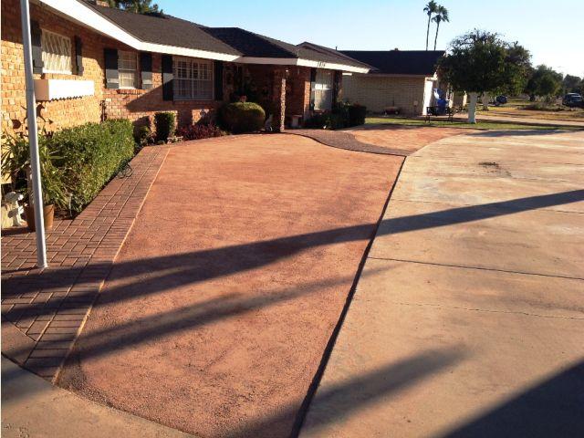Before professional artificial grass installation for Gilbert Arizona home