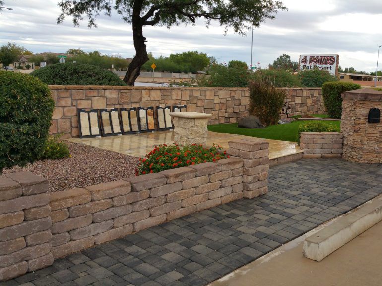 Centurion Stone Yard Display for Customers in Gilbert AZ