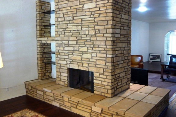 stone fireplace center piece Centurion Stone Arizona