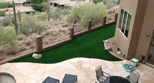 Picture of a recent Chandler Fake Grass Project By Centurion Stone