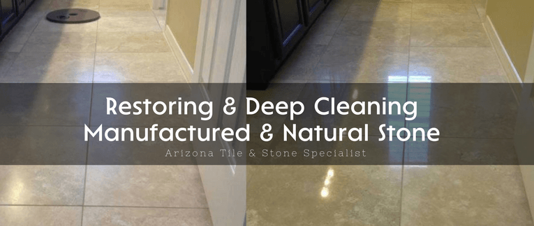Restoring & deep cleaning manufactured & natural stone