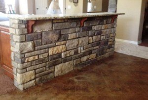 Easy maintenance with stone veneer