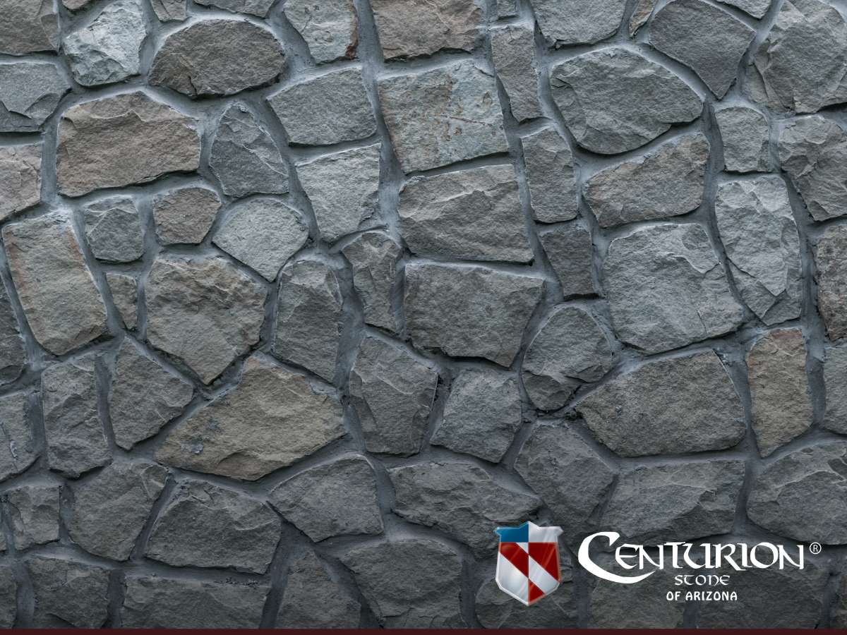 Close-up of a textured stone wall used to debunk common Natural Stone Myths