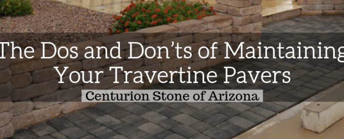 how to mantain travertine pavers arizona