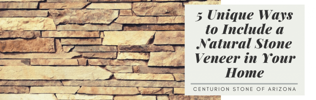 Ways to include natural stone veneer in home banner