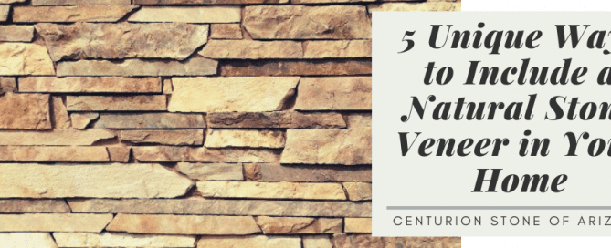 Ways to include natural stone veneer in home banner