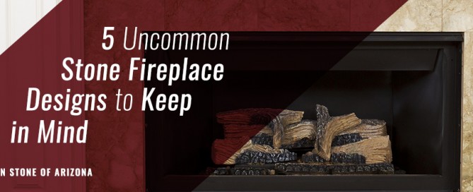 5 uncommon stone fireplaace design banner