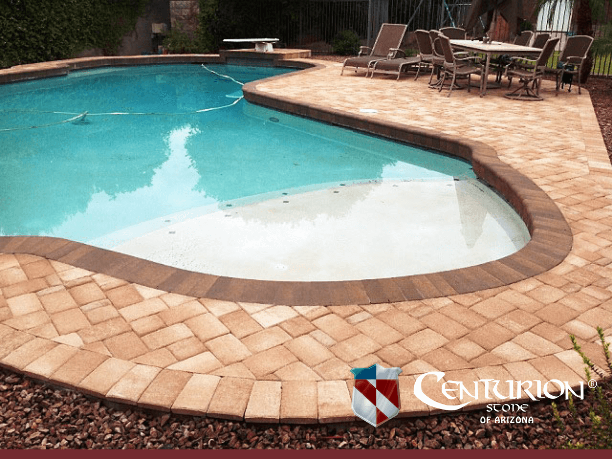 Enhanced pool and landcape style with stone pavers