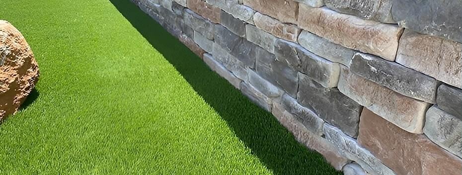 Manufactured Stone And Artificial Grass Project