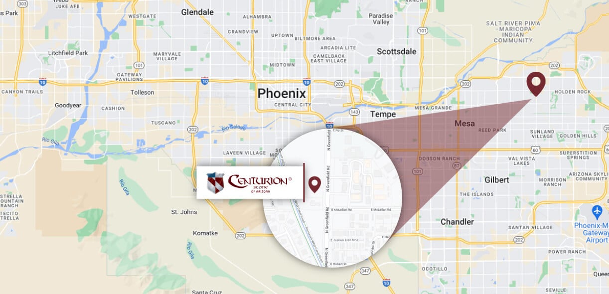 Map Showing The Location Of Our Stone Supply Showroom Near Chandler