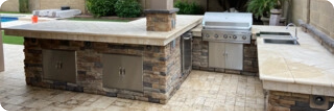 Stone fireplace and BBQ builds
