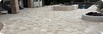 Patio paver and travertine installations