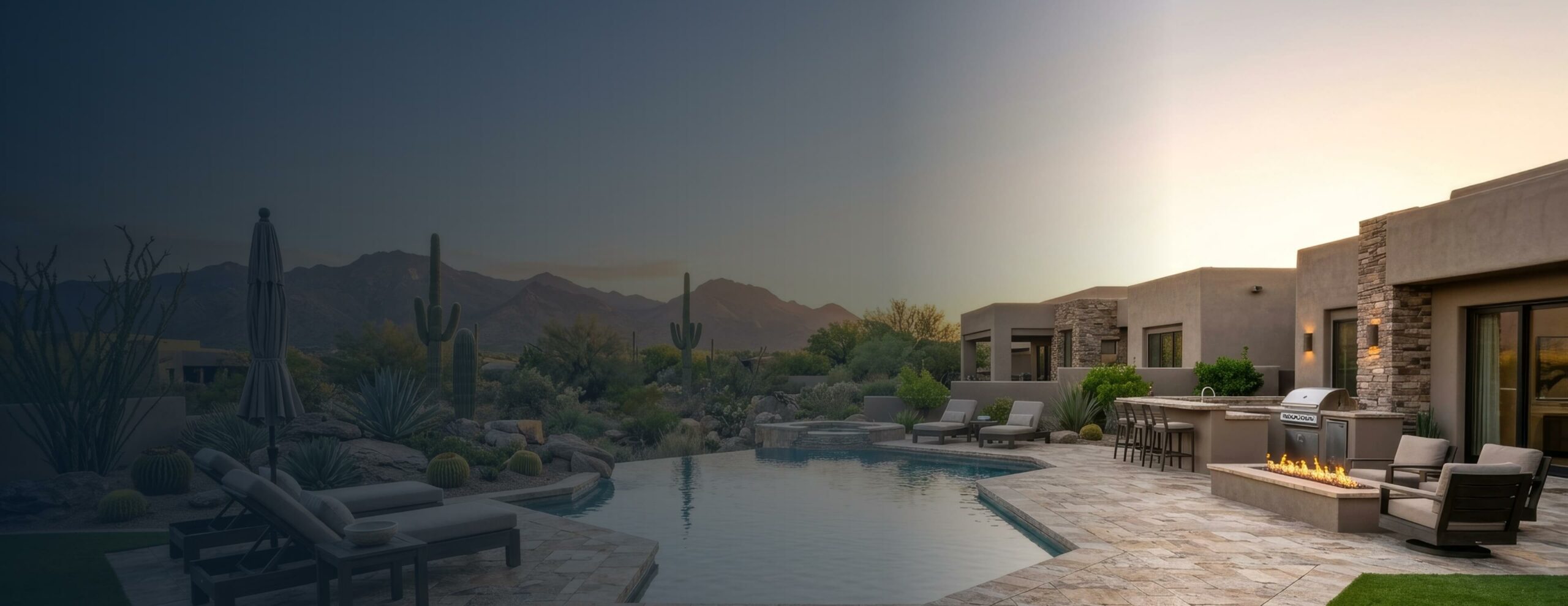 Natural stone patio installation